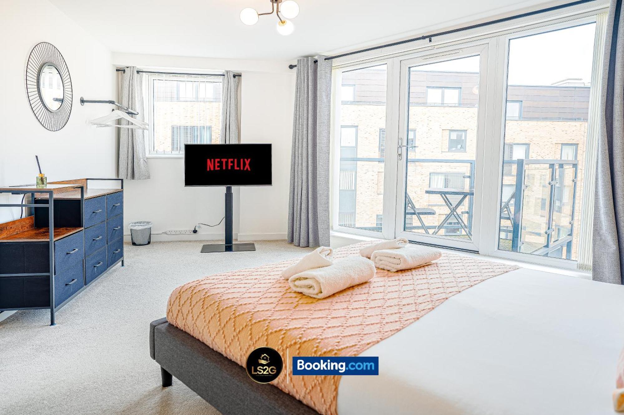 Appartement Stylish 2 Bedroom By Ls2g Short Lets & Serviced Greater With Free Parking *